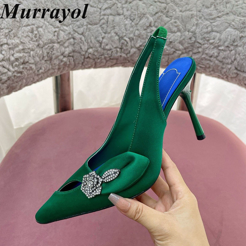 Slip Dress Satin - Thin High Heels Pumps Pointed Toe
