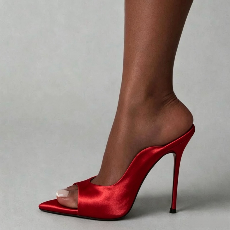 MKKHOU Fashion Pumps New High  - Slip Dress Satin 评论和价格