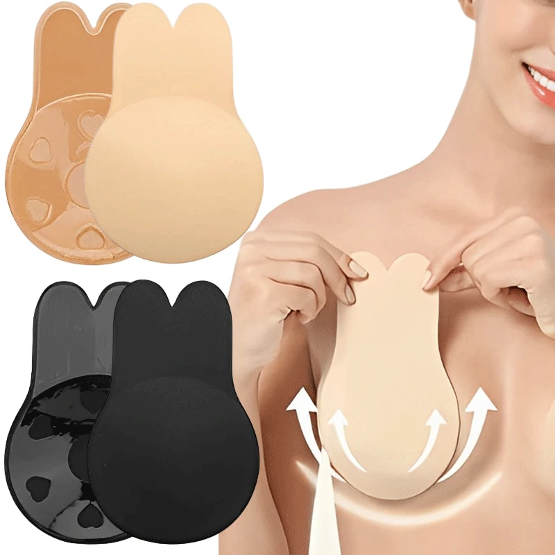Women Push Up Bras Self Adhesi - Nipple Cover Pasties 评论和价格