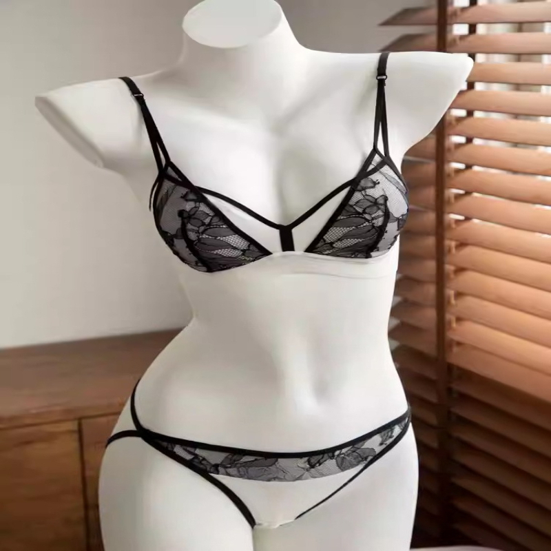 Women French Lace Non Padded B - Bralette Wireless Soft 评论和价格