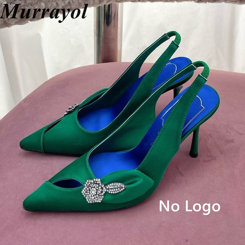 Thin High Heels Pumps Pointed  - Slip Dress Satin 评论和价格