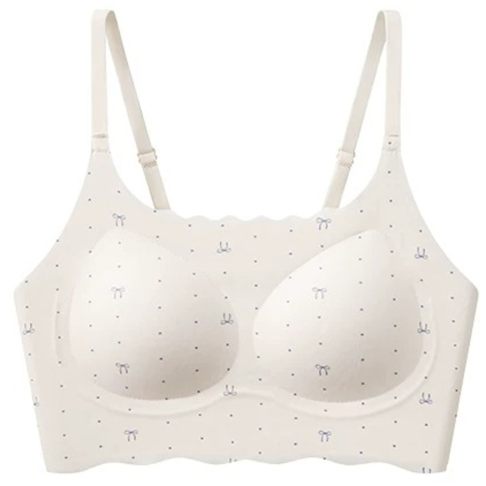 Cute Floral Bow Teen Girls Pub - Bralette Wireless Soft 评论和价格